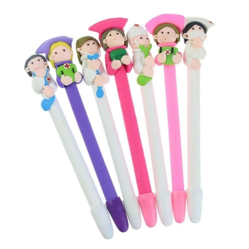 2 шт./лот симпатичный герой доктор медсестра полимерная шариковая ручка