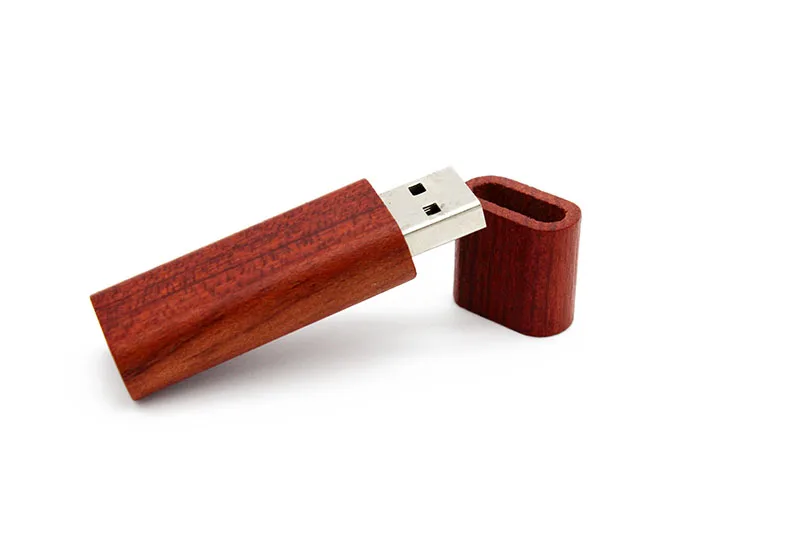 JASTER деревянный бамбук USB флешка флэшки щепы флешки 4 ГБ 8 ГБ 16 ГБ 32 ГБ memory stick U диск персональный подарок - Цвет: Redwood