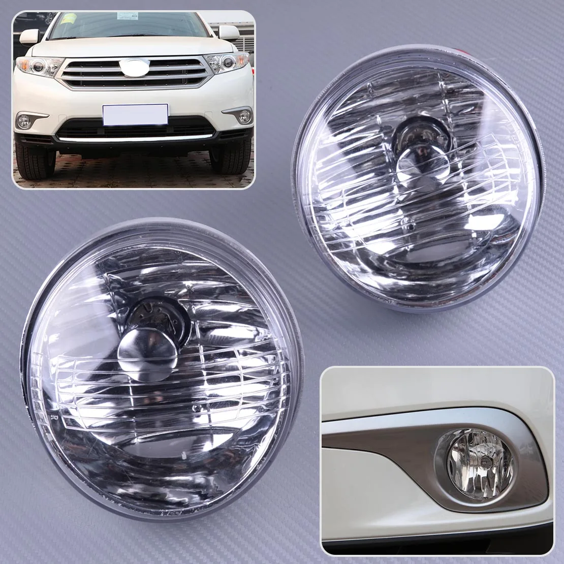 

DWCX новый автомобильный левый и правый передний бампер, противотуманный фонарь, светильник, подходит для Toyota high Lander Kluger 2001 2002 2003