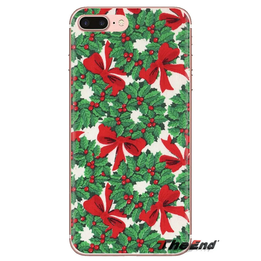 Мягкая сумка высокого качества Рождество для iPhone XS Max XR X 4 4s 5 5S 5C SE 6 6S 7 8 Plus samsung Galaxy