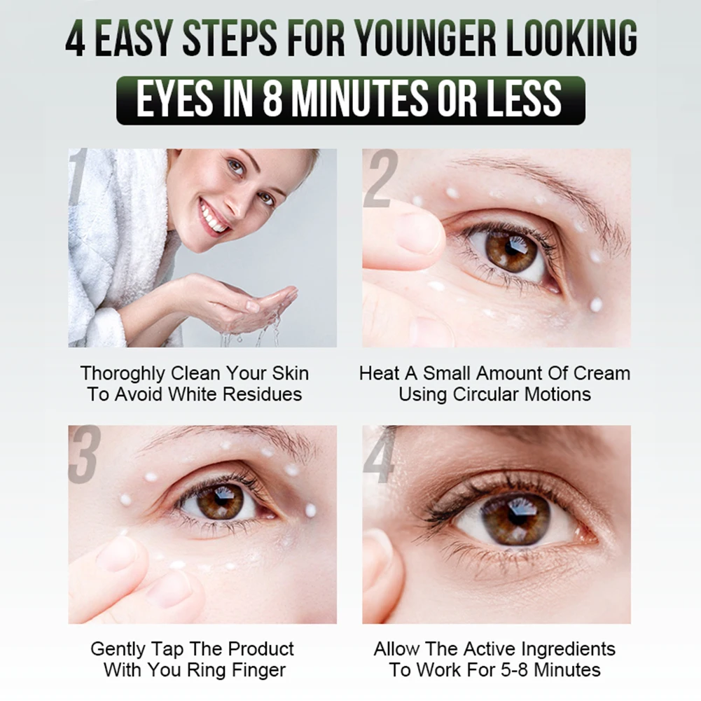 

Eye Cream Anti-Aging Undereye Cream for Dark Circles, Fine Lines, Puffiness Smooth and Lift Skin Eye Serum