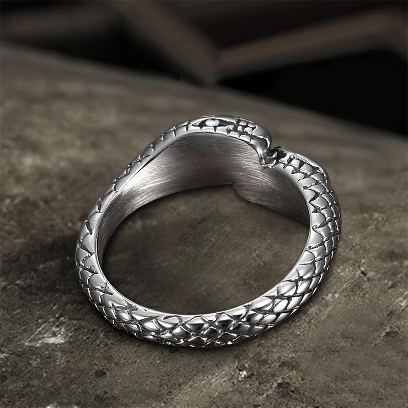 

Retro Punk Hip Hop Rock Trend Snake Men Boy Ring Holiday Gift Party Jewelry Wholesale