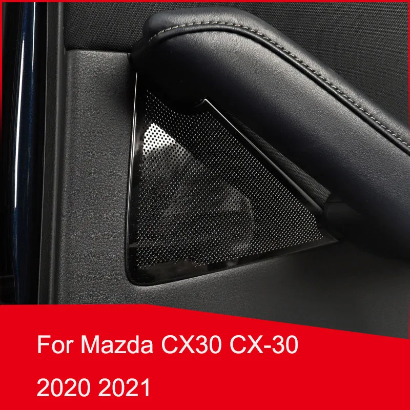 

Car Door Stereo Speaker Horn Cover Car Door Audio Ring Cover Sound Frame Decoration Trim for Mazda CX30 CX-30 2020 2021