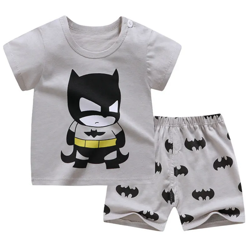 2020 детская одежда наряды для маленьких мальчиков с героями мультфильмов летние