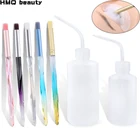 Чистка стирка ресниц бутылка для наращивания ресниц инструмент локоть узкий рот длинная трубка чистая уход за кожей бровей жидкость для очистки