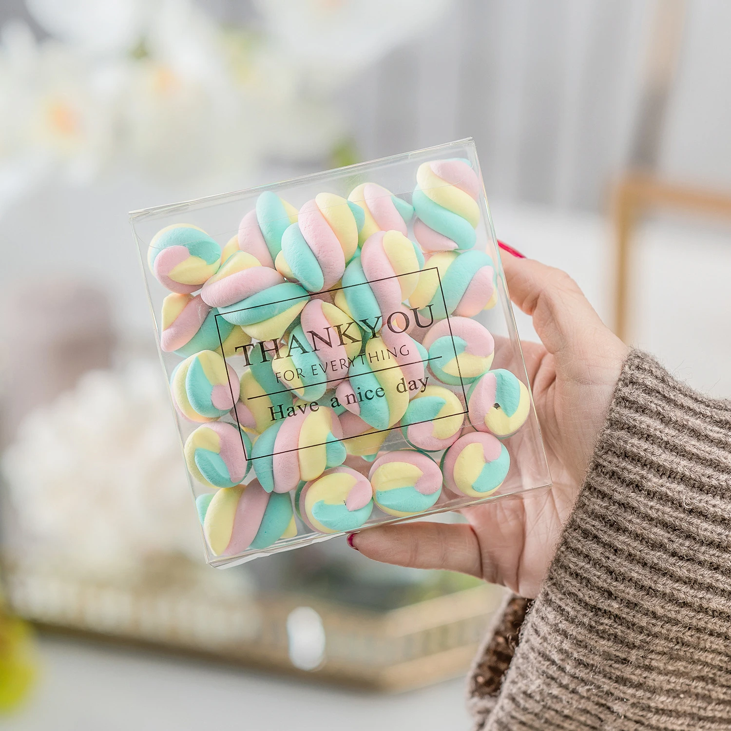 Simulation twisted cotton candy fake dessert cake baking decorative candy model shooting props window display ornaments