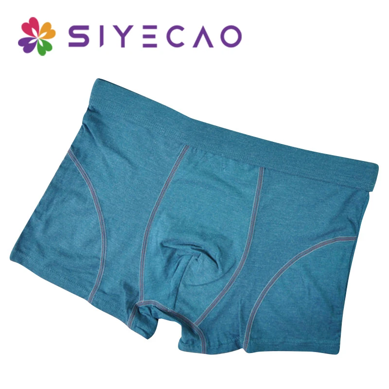 Лучшая цена Хлопок Для мужчин трусы боксеры из мягкой дышащей ткани мужское