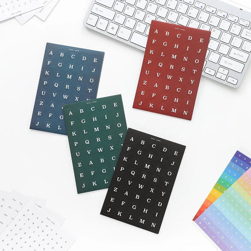 20Sheets Korea Round Number Letter Month Week Stickers Set Srapbooking Diary Ablum Mobile Phone Computer Deco Sticker Decoration |