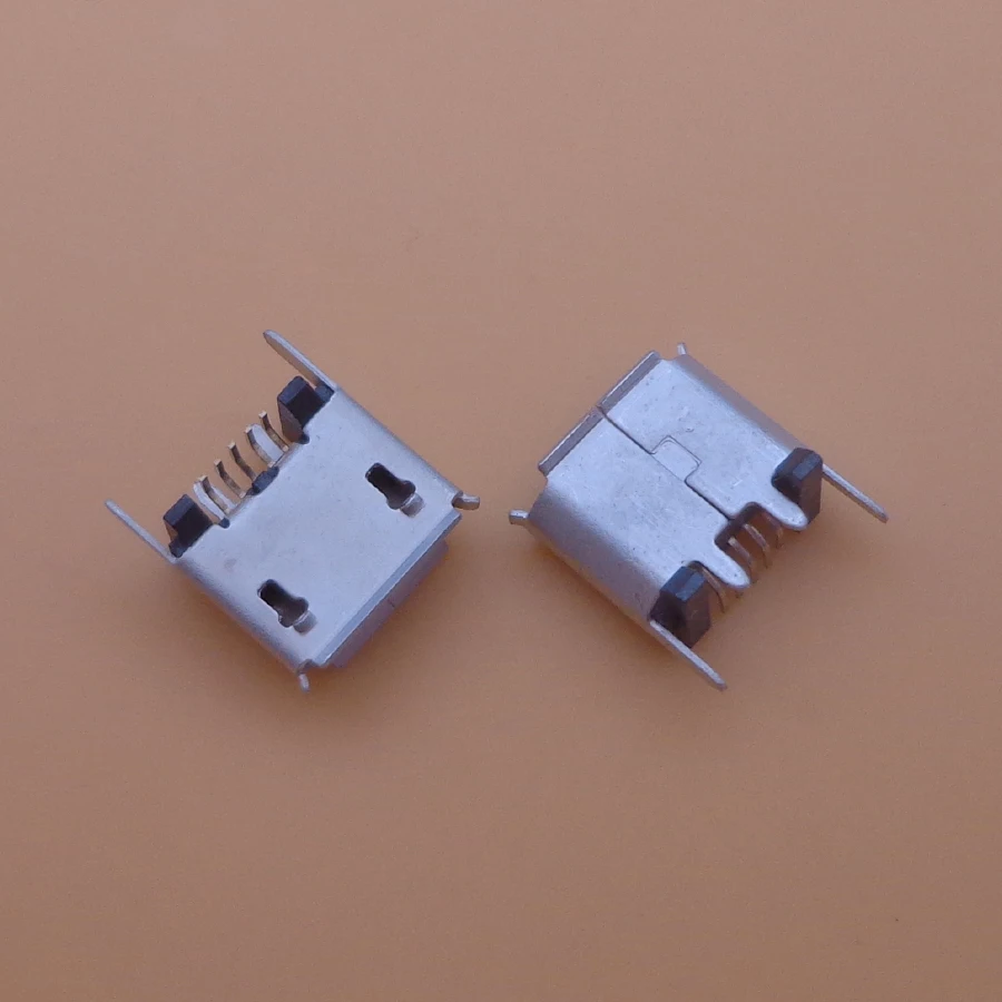 50 шт./лот микро мини USB разъем для подключения док станции телефона Micro Тип B