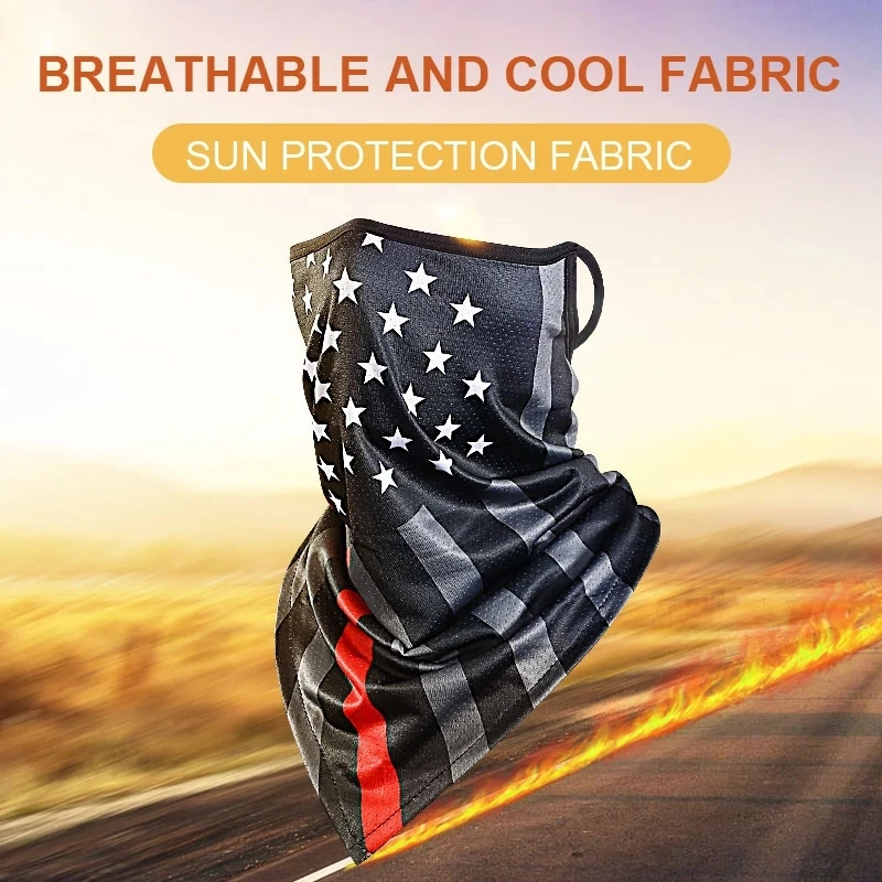 Летняя маска для лица мотоциклетная искусственный шелк Пыленепроницаемая