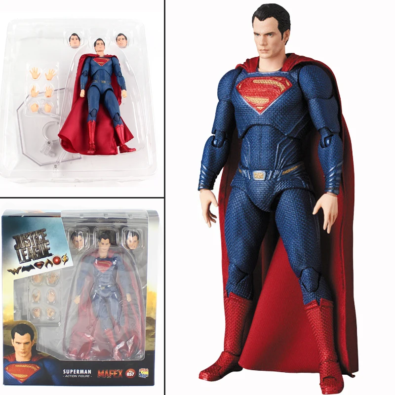 6 дюймов DC Супермен Mafex 057 Лига мира Супермен фигурка Коллекционная модель игрушка кукла