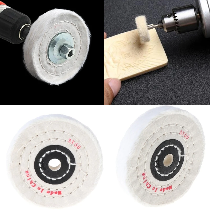 

3'' Cloth Buffing Polishing Wheel Buffer Polish Jewelry Grinder Pad Handcraft U4LB