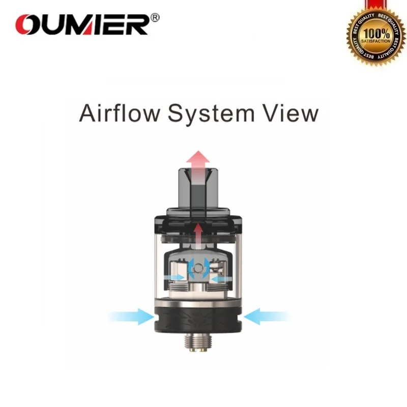 Оригинальный OUMIER WASP NANO MTL RTA бак 2 мл распылитель 22 мм с регулируемым двусторонним