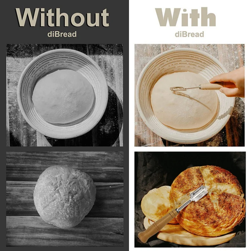 

2020 Round Rattan Bread Proofing Basket With Cloth Cover Sourdough Proving Basket Bakery Cafe Bread Rising Fermentation Baskets