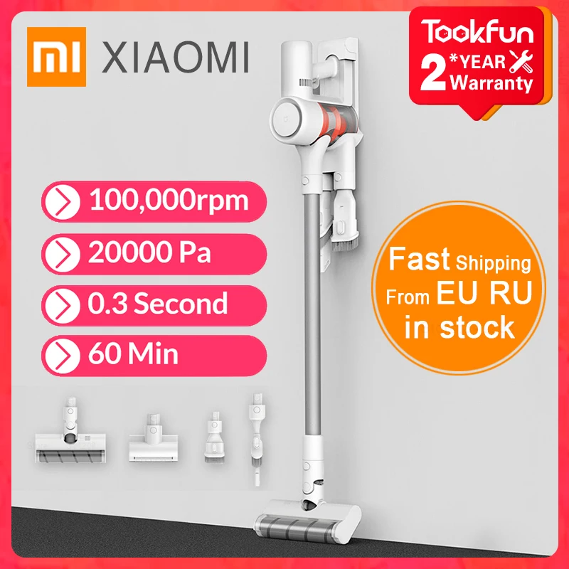XIAOMI MIJIA ручной пылесос 1C 20000Pa Циклон всасывания для дома автомобиля бытовой