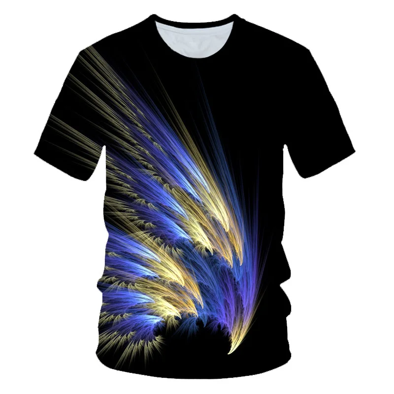 

Summer New Short-Sleeved Cool T-Shirts 3D Printing For Men/Boys Vortex Pattern Oversized T-Shirt Cool And Breathable O-Neck Tops