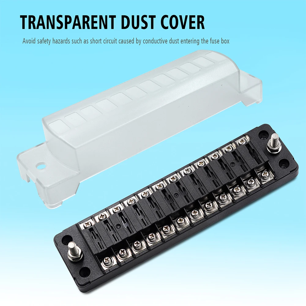 12 способ DC12V 32V Автомобильная лезвие блок держатель с гайкой терминала