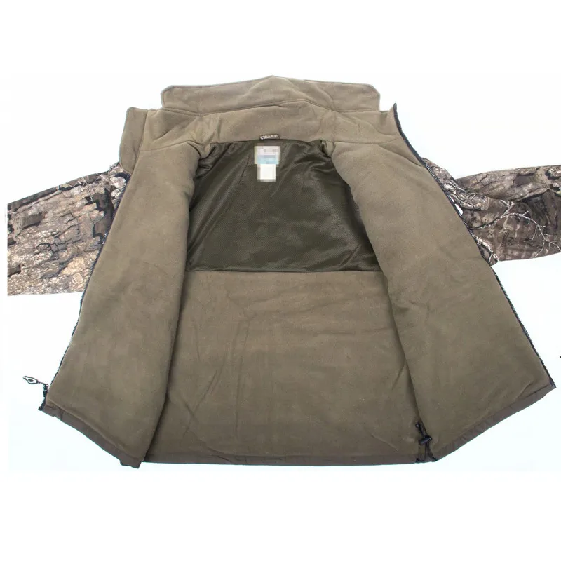 Зимняя мужская камуфляжная ветровка для альпинизма охоты сохраняющая тепло