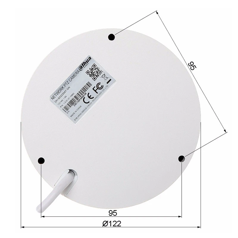 Оригинальная Телефон Dahua IP камера 2 мегапикселя сеть Mini PTZ Dome 4X оптический зум
