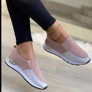 2021 Women Flats Sneakers Cut Out Suede Leather Moccasins Women Boat Shoes Platform Ballerina Ladies