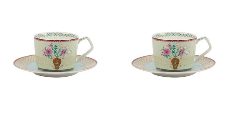 

Vintage Simplicity Coffee Cup Luxury Hand Painted Porcelain Eco Friendly Creative Coffee Cup Europe Canecas Drinkware DL60BD