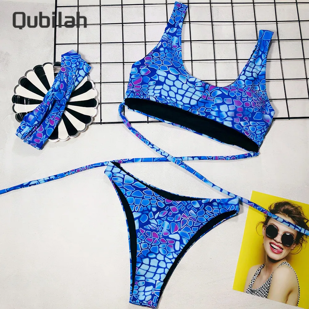 

Women's Swimsuit Young Girls Summer Clothes Women 2021 for the Beach Separate Swimsuit Woman Clothes Swimwear Criss Cross Bikini