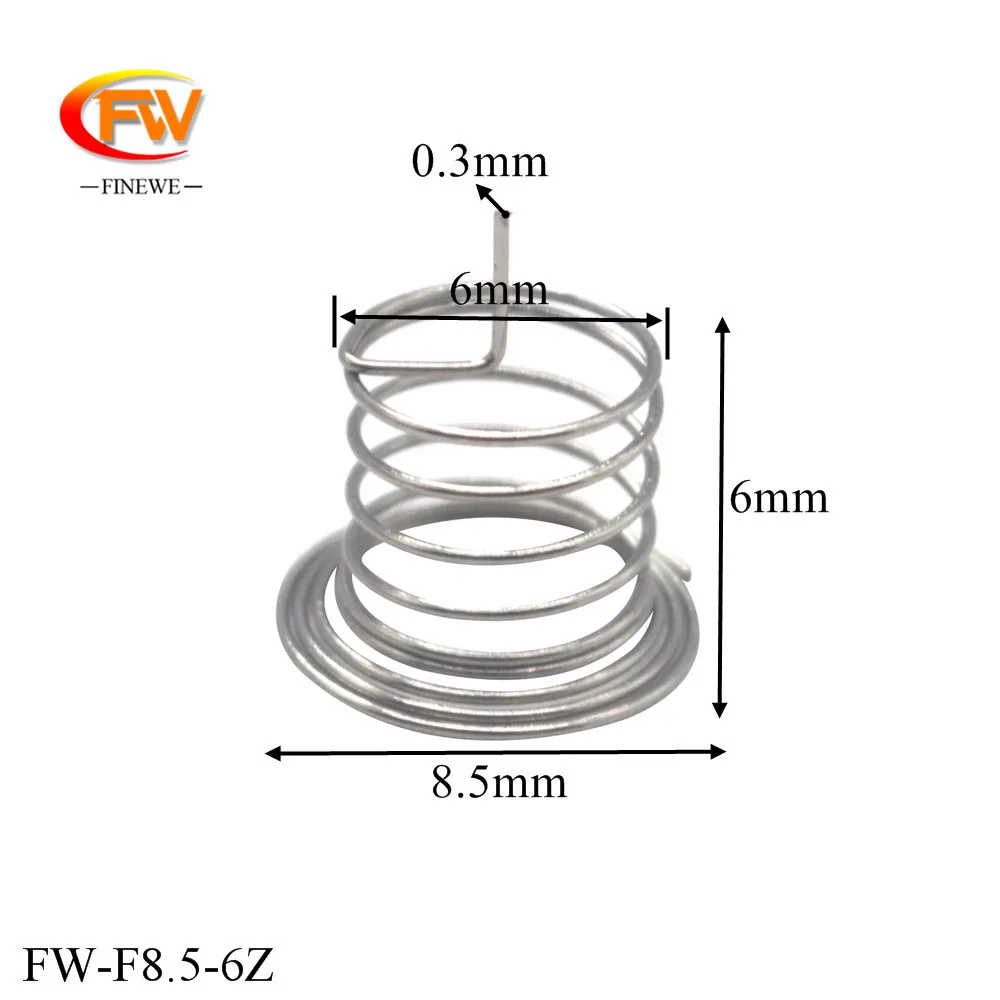 FINEWE Custom 100 шт./лот пользовательская электронная сенсорная пружина батареи для