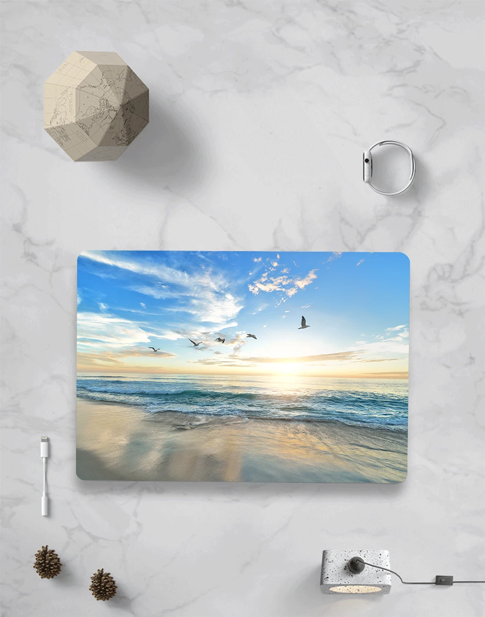 Чехол MTT для Macbook Pro retina 13 15 с сенсорной панелью, Жесткий Чехол для mac book Air 11, новинка 13,3, 12 дюймов, чехол для ноутбука с пейзажным принтом
