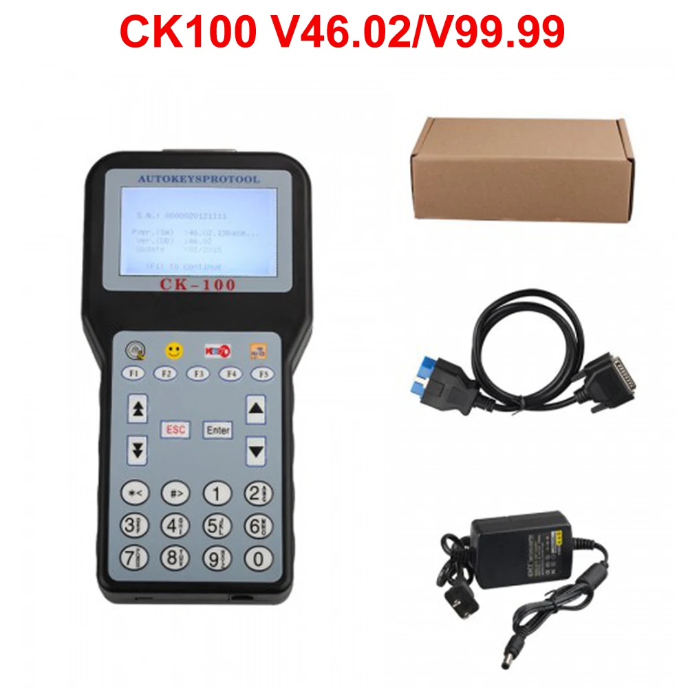 

Newest CK100 CK-100 V46.02 V99.99 Auto Key Programmer Muti-Language With 1024 Tokens SBB Update Version Support Toyota G Chip