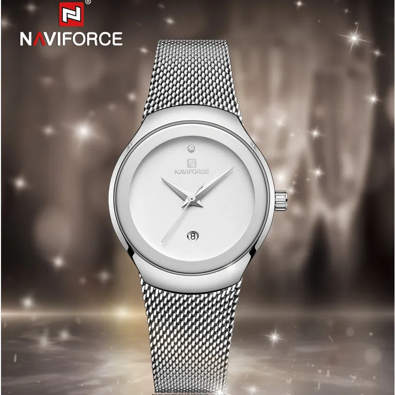 

NAVIFORCE Top Luxury Brand Lady Watch Fashion Casual Simple Women Watches Elegant Girls Wristwatch Gift Clock Relogio Feminino