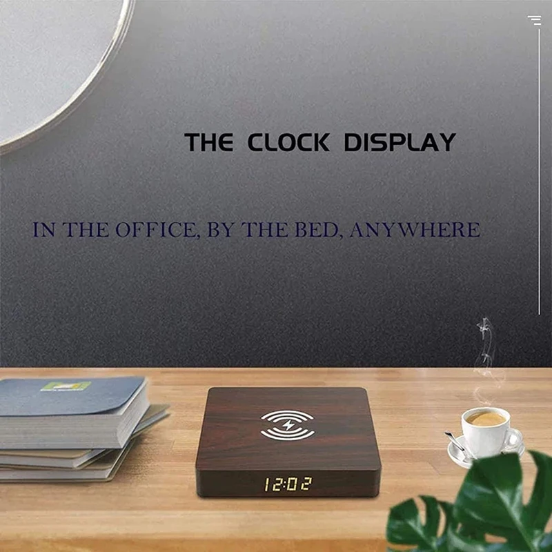 Настольные часы с будильником и зарядным устройством для телефона настольные