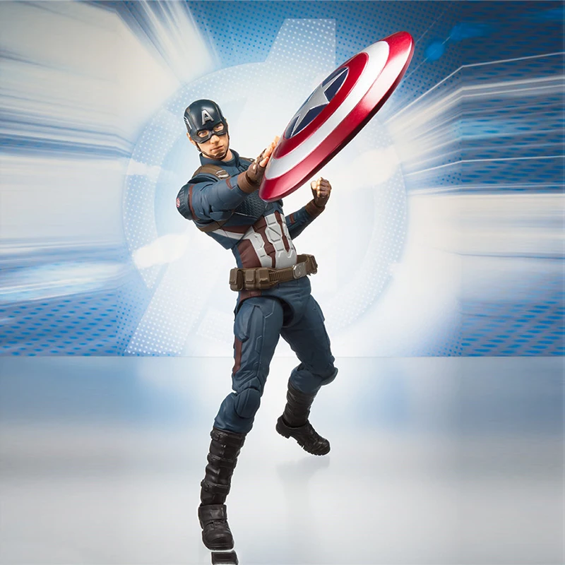 15 см Disney Marvel Мстители Капитан Америка Стивен Роджерс фигурку модель игрушки для