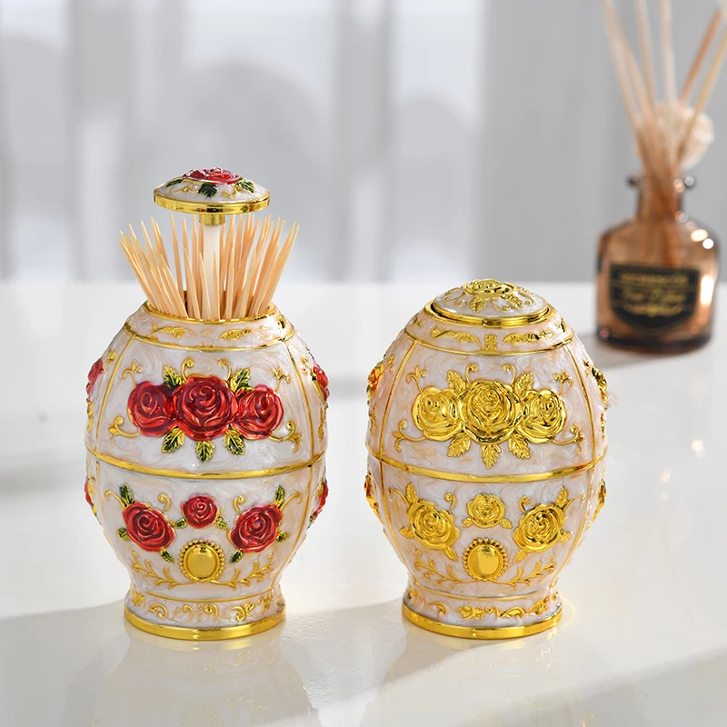 

Винтажный Европейский автоматический выдвижной держатель для зубочисток, настольный контейнер для хранения зубочисток для ресторана, дом...