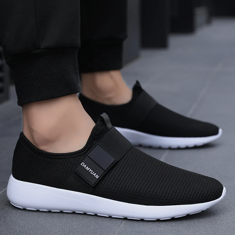 

Flying Woven Breathable Couple Casual Shoes Women's Vulcanized Shoes Flats Sport Footwear Men New Fashion Outdoor Running Shoes