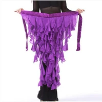 new style belly dance costumes chiffon tassel belly dance hip scarf for women belly dancing belts 12 kinds of colors