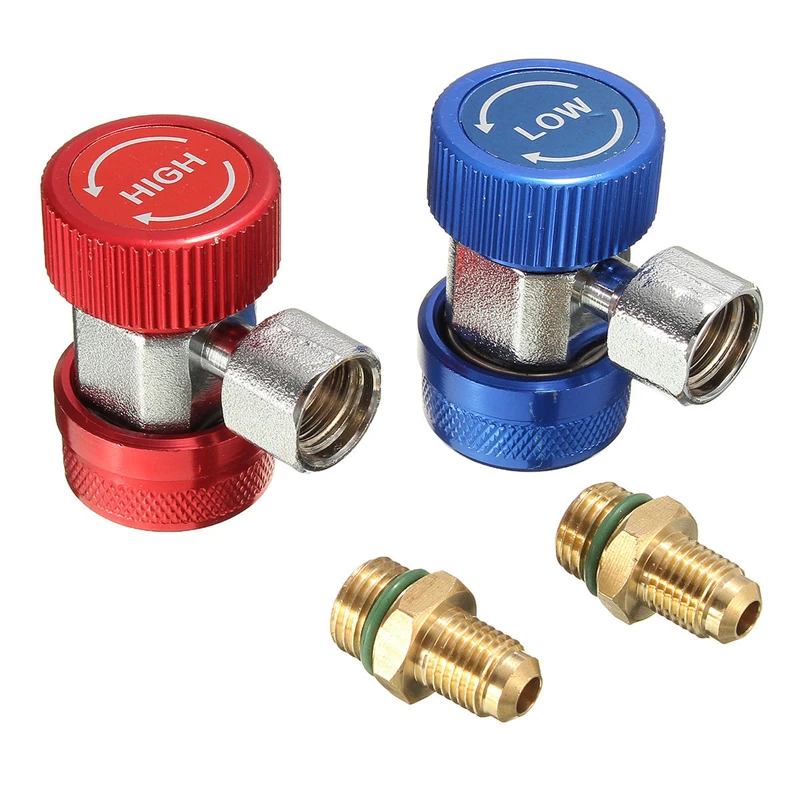 Авто Freon R134A AC кондиционер регулируемая быстрая муфта хладагент Высокий Низкий