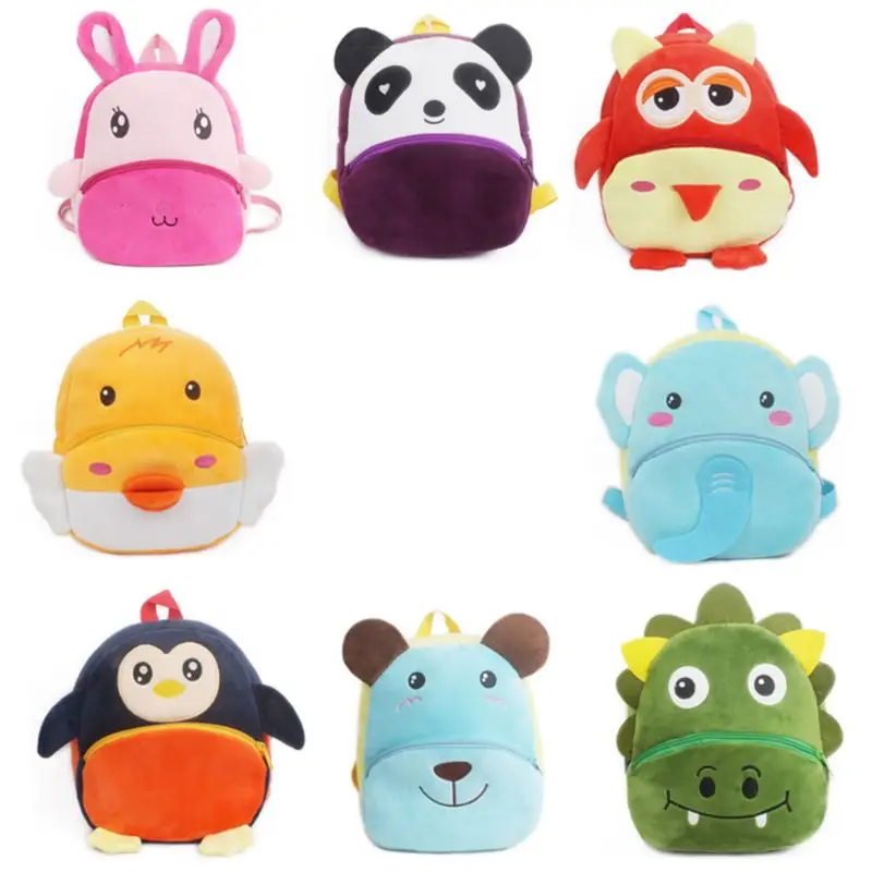 

Cartoon Animal Kindergarten Schoolbag Backpack Travel Bag for Toddler Kids