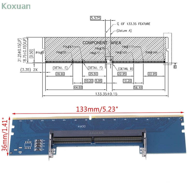 Адаптер DDR4 для ноутбука и настольного компьютера тестер карты памяти