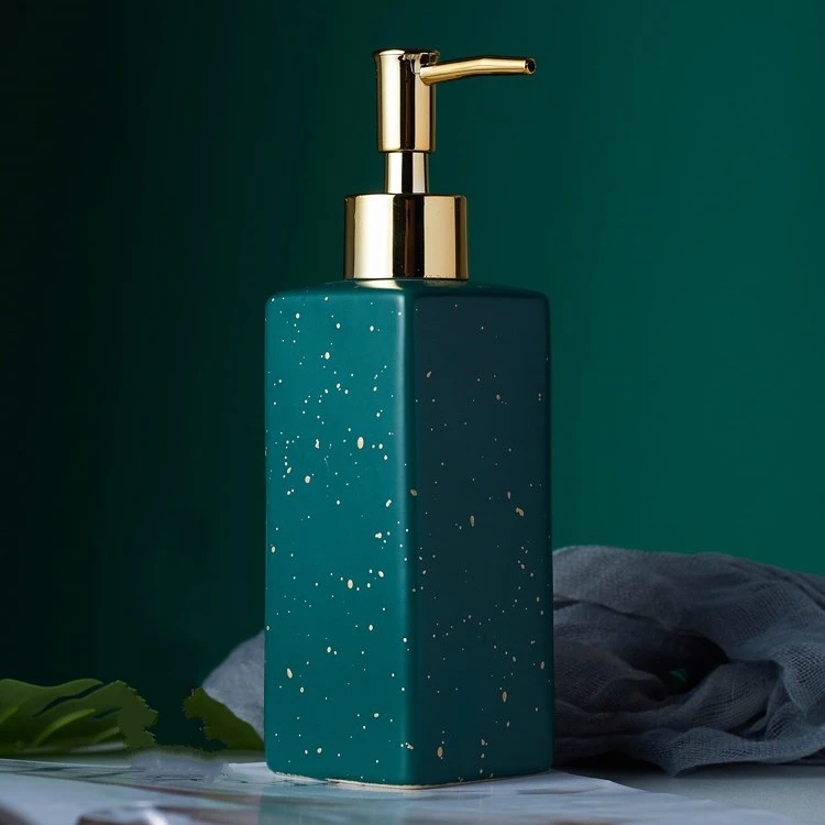 350 мл квадратный круглый керамический дозатор мыла бутылка для шампуня
