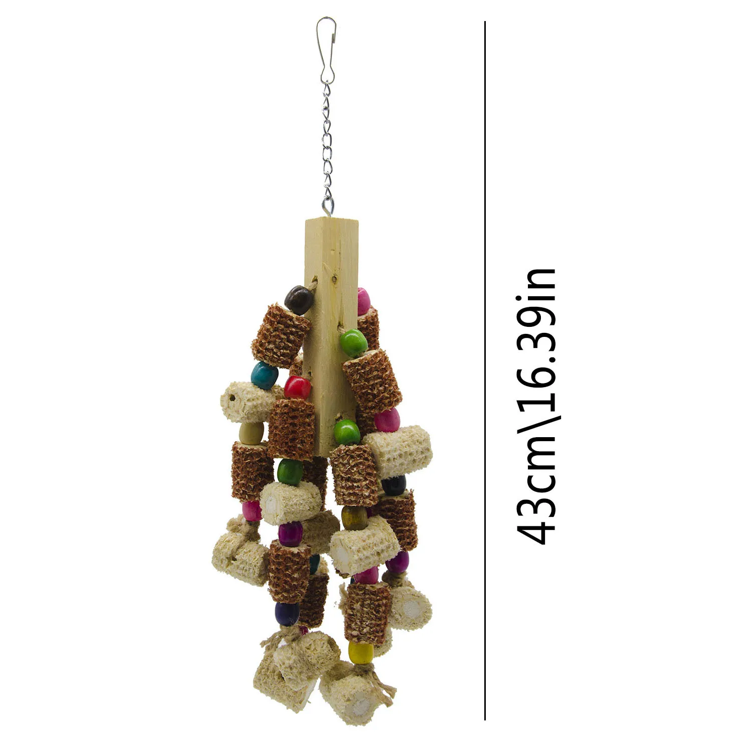 1 шт. игрушка-попугай игрушки деревянный столб Кукуруза ядро цветные бусины