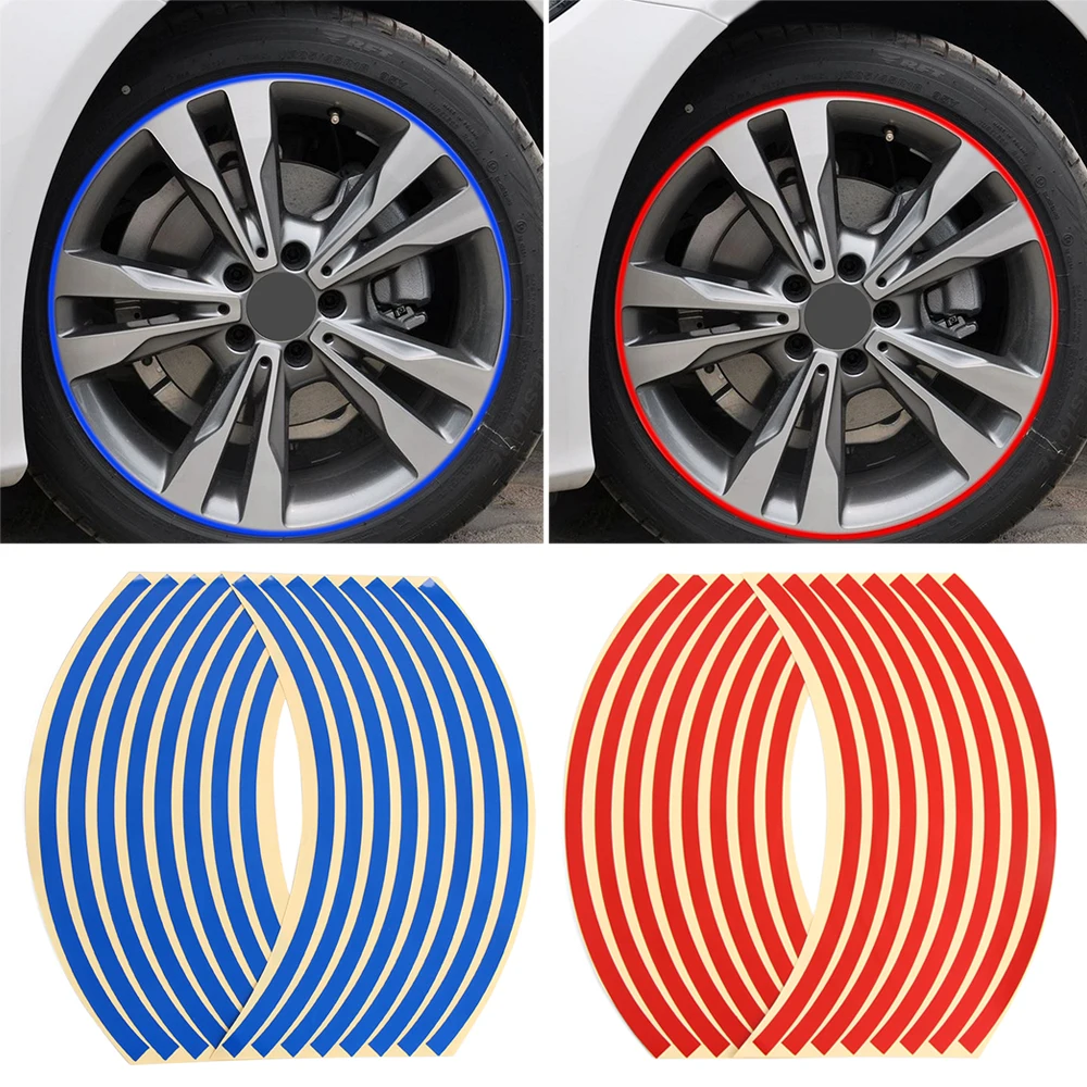 16 шт. светоотражающие наклейки для колес мотоцикла 17 дюймов 18 | Автомобили и