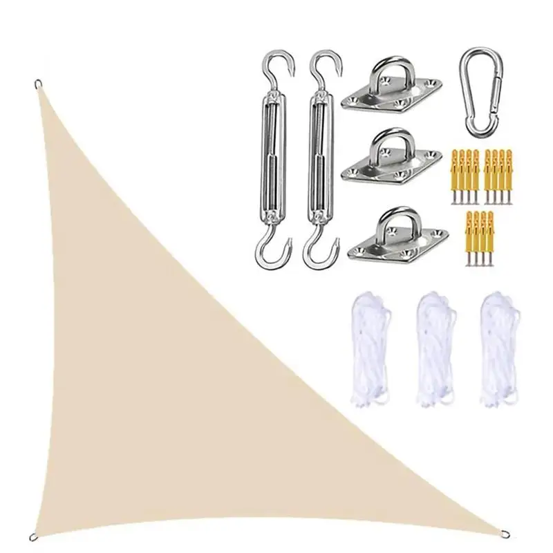 

Sun Shade Cloth Awning Garden Sail Canopy Triangle UV Block Multi Colors Angle Patio Kit Waterproof Sunshade Awnings For Outdoor