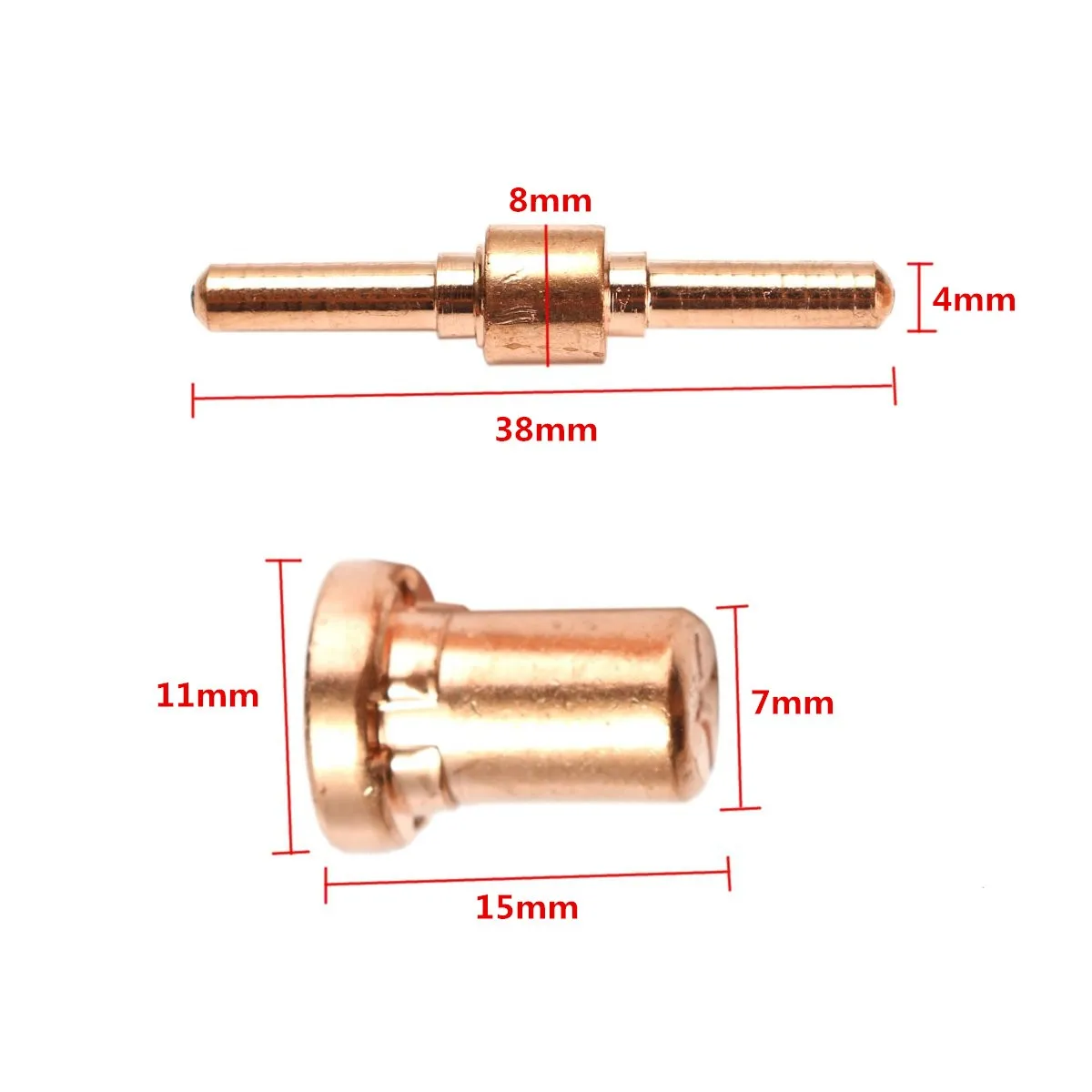 60 шт. расходные материалы Расширенный длинный наконечник электроды и насадки для PT31 LG40 40A воздуха плазменный резак