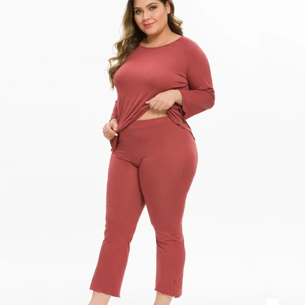 Новинка 2020 модная женская одежда размера плюс домашний сервисный костюм 6XL