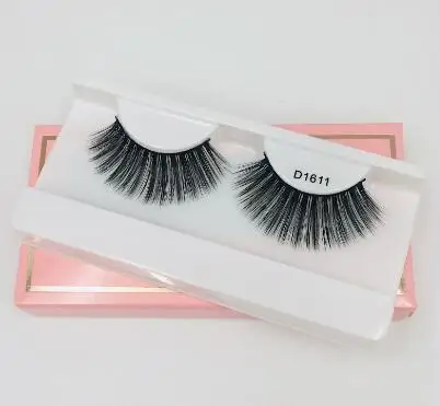 1pair 1611 NEW1/2/16 пар Накладные ресницы 3D норковые ресницы ручной натурального меха норки для макияжа толстый Поддельные Накладные ресницы с пушистым - Цвет: 1pair 1611