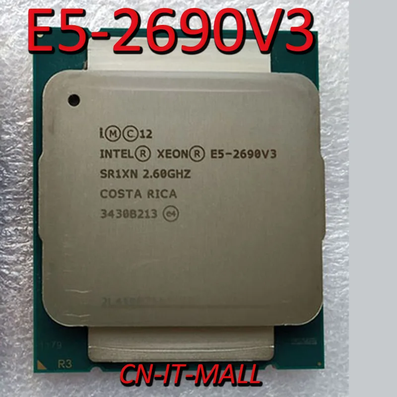 Вытянутый E5 2690V3 серверный процессор 2 6G 30M 12Core 24 thread LGA2011 3 процессор|Компьютерные