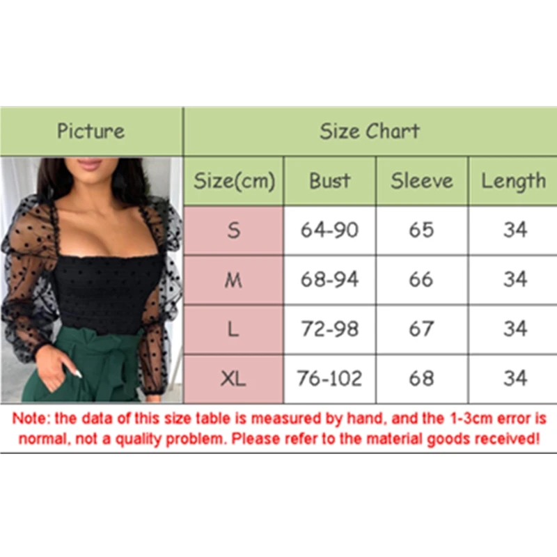 

New Women Ruffle Blouses Sexy Crop Top Polka Dot Mesh Sheer See-through Long Sleeve Tops Blouse Shirts Female Slim Club Shirts