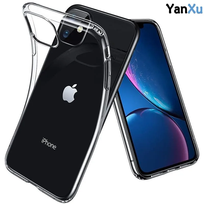 Ультратонкий Прозрачный мягкий чехол из ТПУ для iPhone 12 11 Pro Max XS XR MAX X 8 7 6 Plus 5S