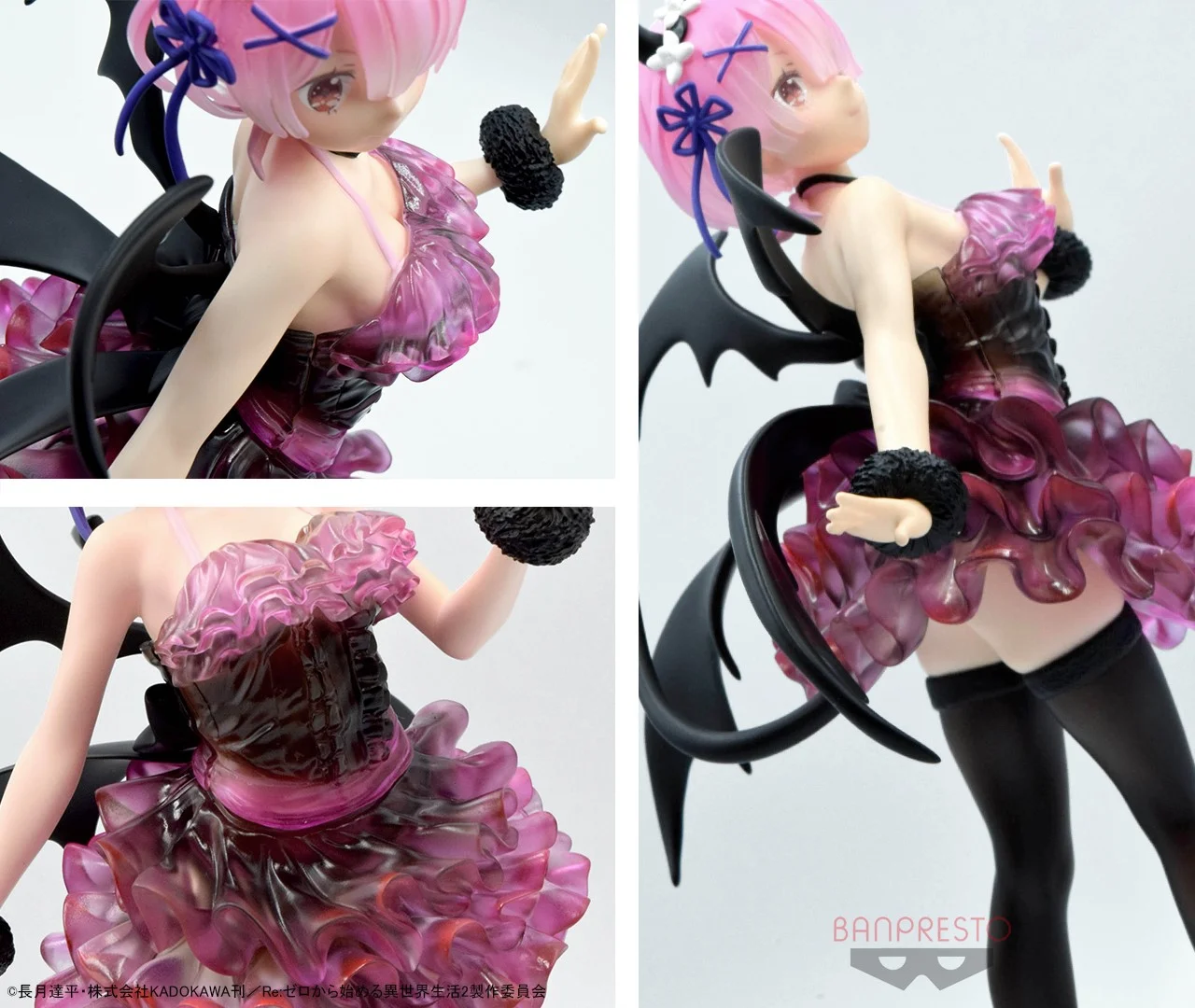

Life In Another World From Scratch Angel Ram and Demon Ram 22CM Doll Model Anime Character Collection Decoration Gift
