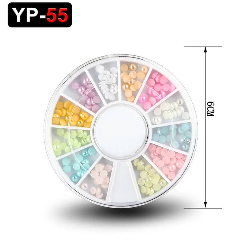 1 коробка Стразы для ногтей сердце любви красный черный розовый 3D дизайн